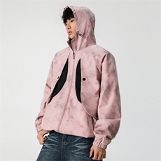 美式复古冲锋衣外套春季潮牌宽松休闲机车服夹克A406JK6005P78，男装夹克，星座309（原A406）