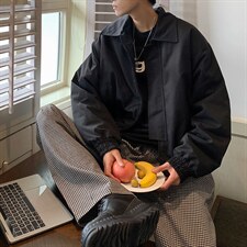 【2025秋冬】韩系垫肩短款外套夹克货号：2167棉衣货号：MY2167图片
