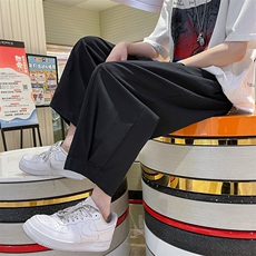 工装裤男夏季薄款宽松直筒阔腿裤潮流男生休闲长裤K02971-P38，男装休闲裤，星座308B-1