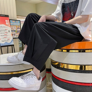 工装裤男夏季薄款宽松直筒阔腿裤潮流男生休闲长裤K02971-P38图片