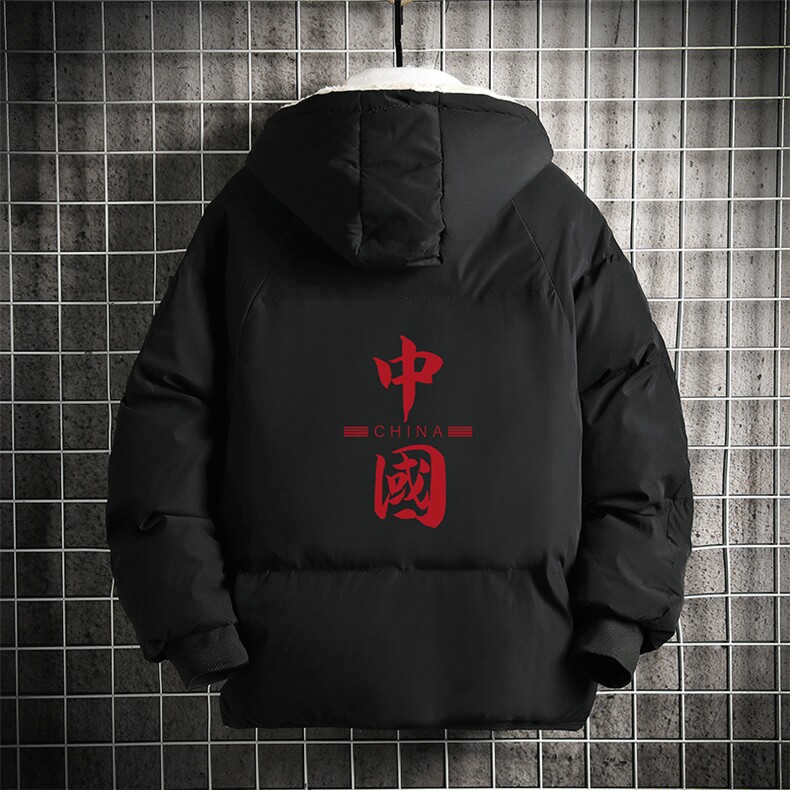 MY16198-P100加厚加绒连帽衣男大码服男面包服男网格挂拍,男装棉衣,电商A040A