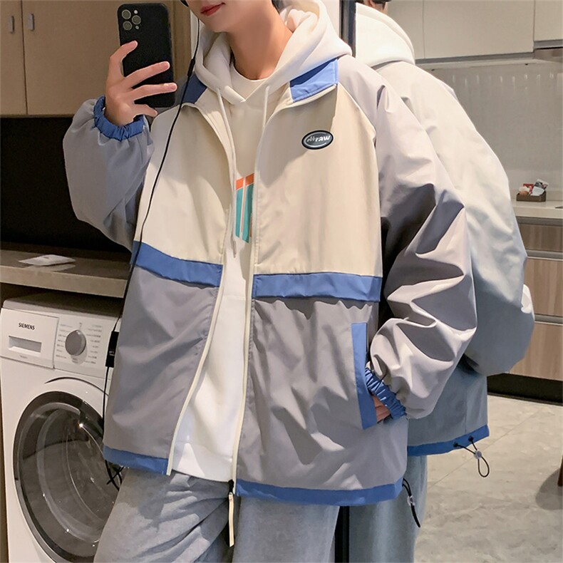 秋款棒球服夹克外套男潮牌潮流字母刺绣情侣学生22126-P65控108图片