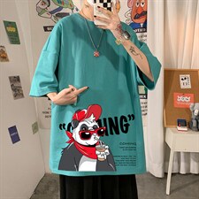DX17218-P20纯棉短袖t恤男大码半袖打底衫宽松体恤衫海报风，男装T恤，电商A040