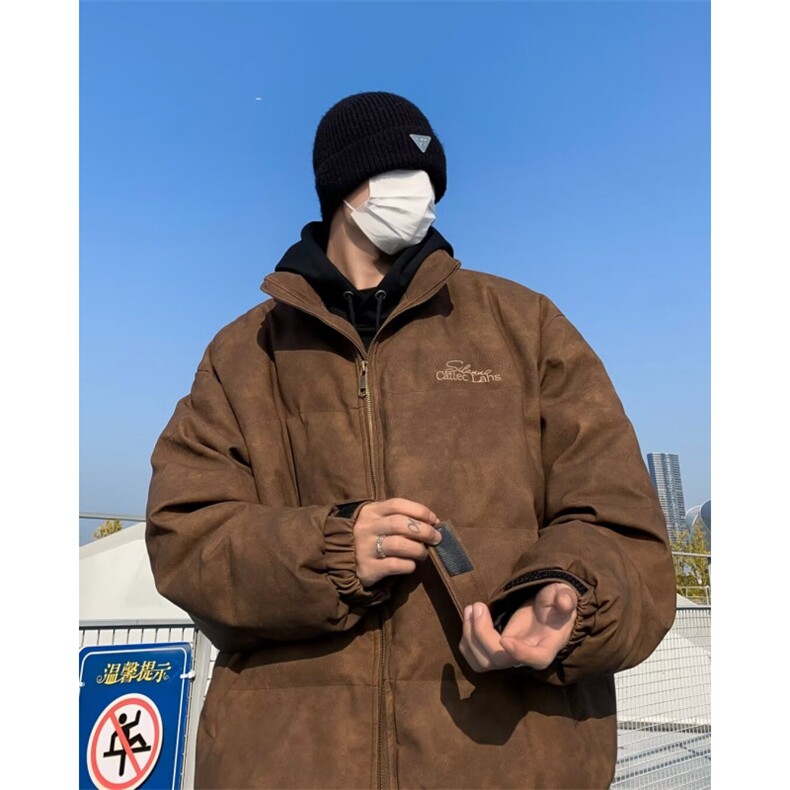 新款棉衣男冬季棉袄外套做旧复古麂皮绒M9052P98,男装棉衣,星座1116-2