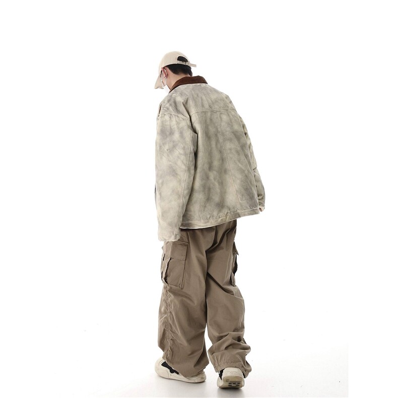 美式派克服男冬季宽松保暖棉衣加厚休闲棉服外套,男装棉衣,星座716-4