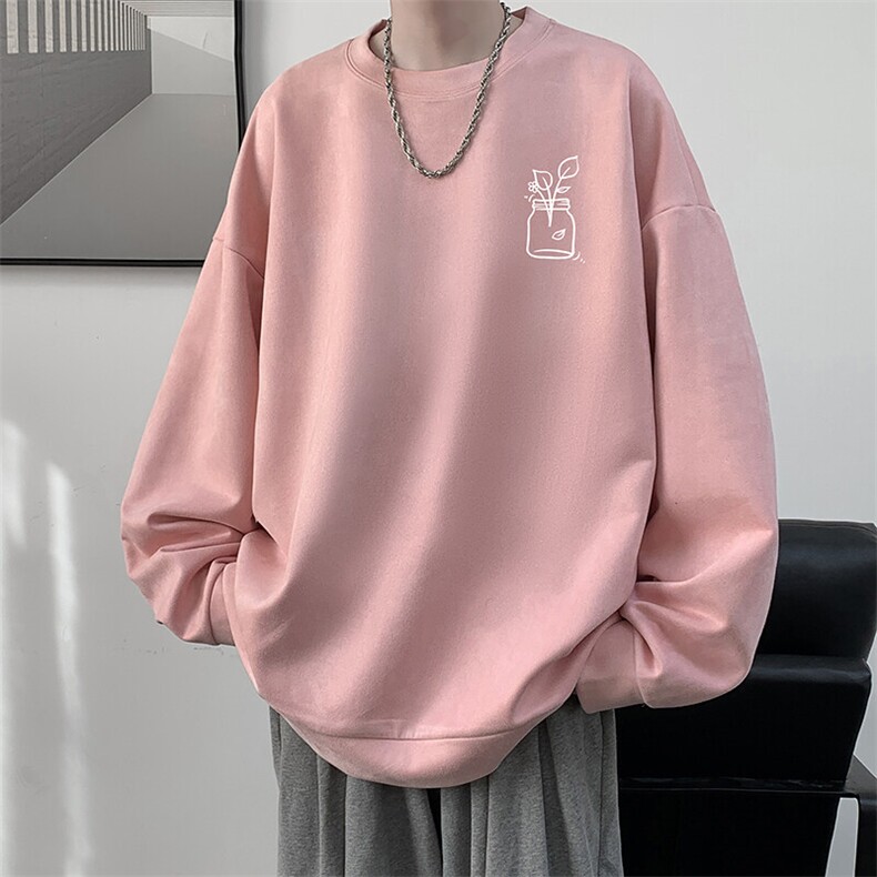 麂皮绒卫衣男大码重磅长袖t恤男JW81430-P35,男装T恤,电商A040