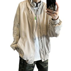 飞行员夹克男解构设计棒球领短外套男XH24-P70，男装夹克，电商B367