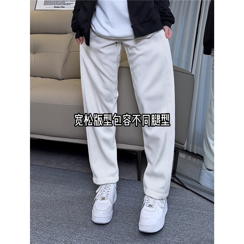 欧绵绒加绒弯刀裤抖音可送样现货A061-AX00886加绒-特P35,男装休闲裤,电商A061