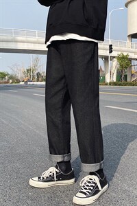 运动风加绒2021休闲九分裤百搭潮流长裤  K816-特批35加绒45图片