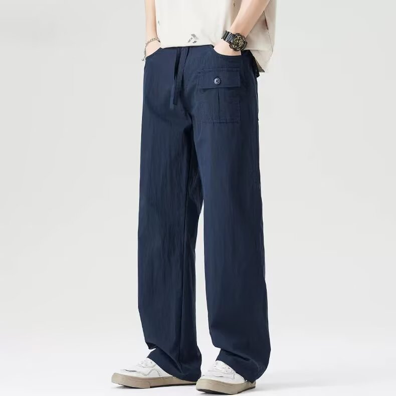 男休闲裤夏季新品百搭美式潮牌长裤街头宽松舒适直筒裤MK311P46,男装休闲裤,星座1013-5