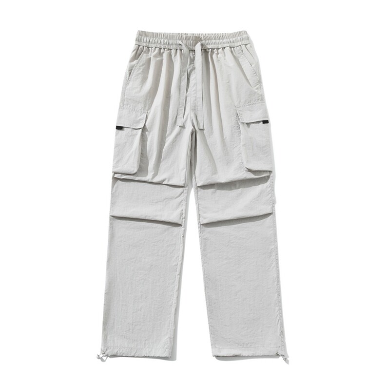 SJ-311B-1-K3333-P45控79褶皱阔腿大口袋工装机能拖地直筒长裤，男装工装外套，星座311B-1