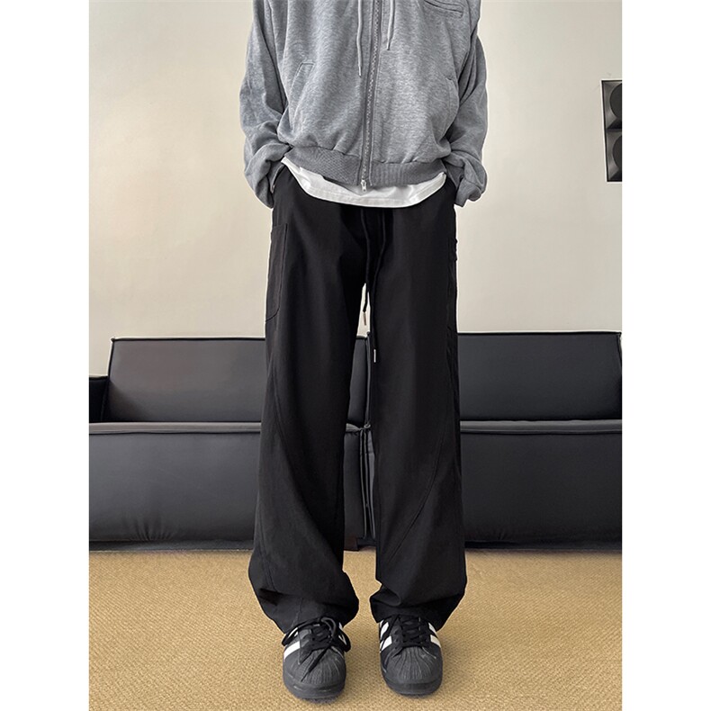 港风大码宽松休闲裤长裤直筒裤解构裤子A014-DY25091-P40控58,男装休闲裤,电商A014