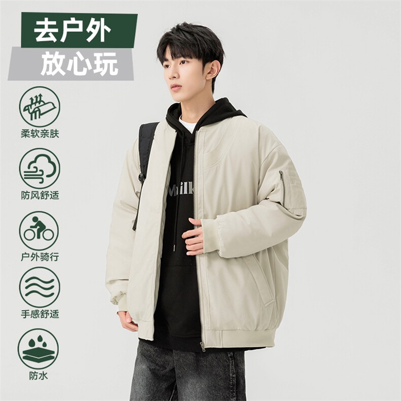 棒球服外套男女棉服美式潮牌复古高级感男装宽松飞行员M0822-P98图片