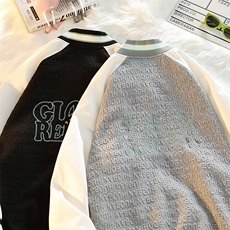 2023秋装新款男女同款棒球服韩版胸针刺绣休闲夹克外套8013-P95，男装夹克，电商A441-1