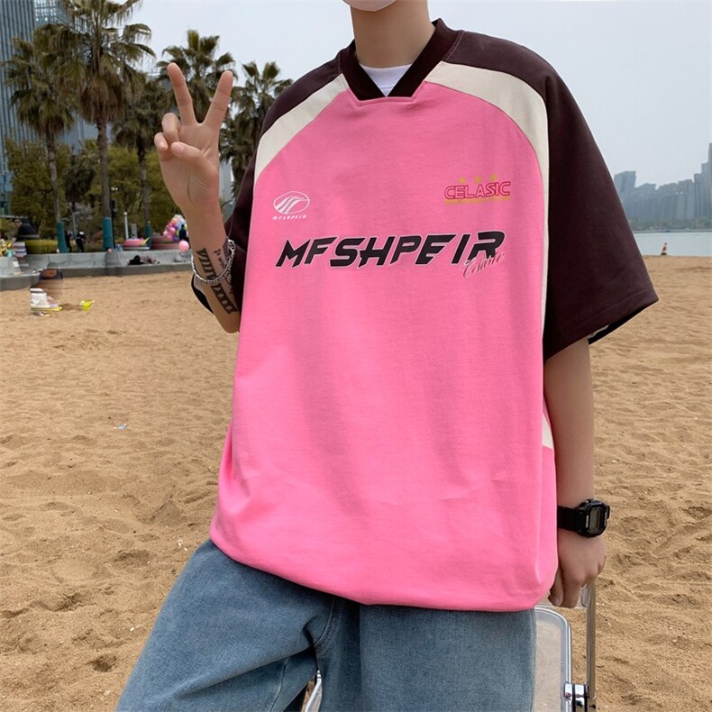 新款短袖t恤男夏季韩版潮流简约半袖上衣港风宽松休闲潮牌体恤衫,男装T恤,星座1013