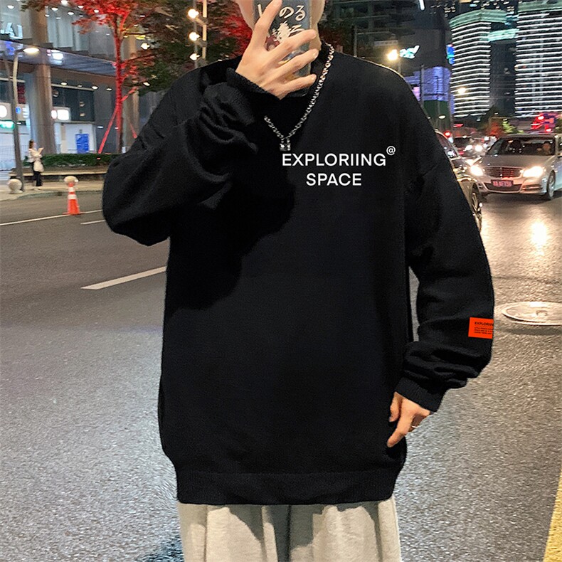 半高领毛衣男士大码针织衫男毛线衣男M18244-P45加绒款-P65,男装针织衫/毛衣,电商A040