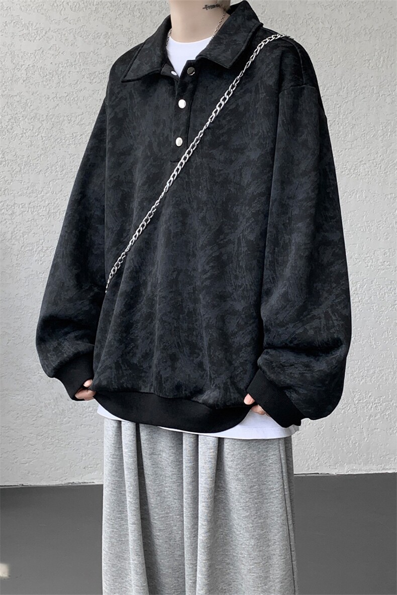 现货WY10165-特P48控88美式复古解构拼接大码男宽松情侣套头卫衣,男装卫衣,电商A059