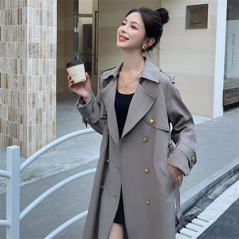 新款韩系风衣082-5066-P160K228888图片