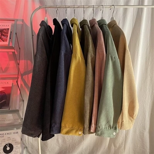 早秋男衬衫灯芯绒宽松长袖衬衣休闲宽松外套CS69P35,早秋新款服装搭配图片