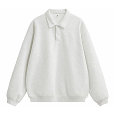 抖音得物高品质二开26春装美式高街结构设计POLO翻领卫衣外套W77，男装Polo衫，电商A486