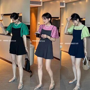 【夏季新款】韩版背带裤真两件,其它,玩美