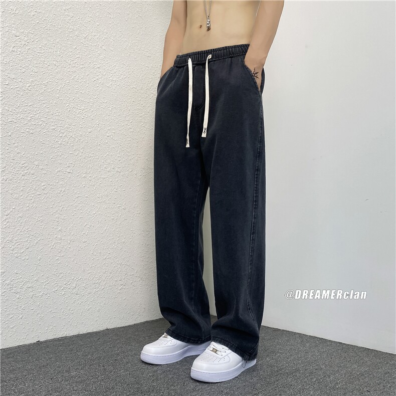 k788-p50-控68M-5XL现货拉链高阶港风中性ins宽松牛仔裤,男装牛仔裤,星座116