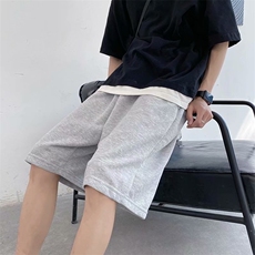 运动休闲短裤男潮牌宽松外穿中裤五分裤夏季潮流沙滩裤子D330-p26，男装牛仔裤，星座1008-2