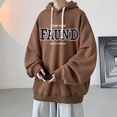 连帽卫衣男大码运动服帽衫外套WY2295-P35加绒款-P40，男装卫衣，电商A040