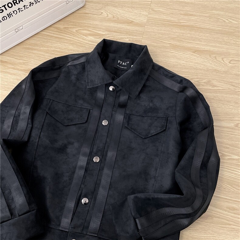美式高街垫肩皮夹克男春季痞帅短款高级感外套棒球服HY7833-p79,男装夹克,星座1008