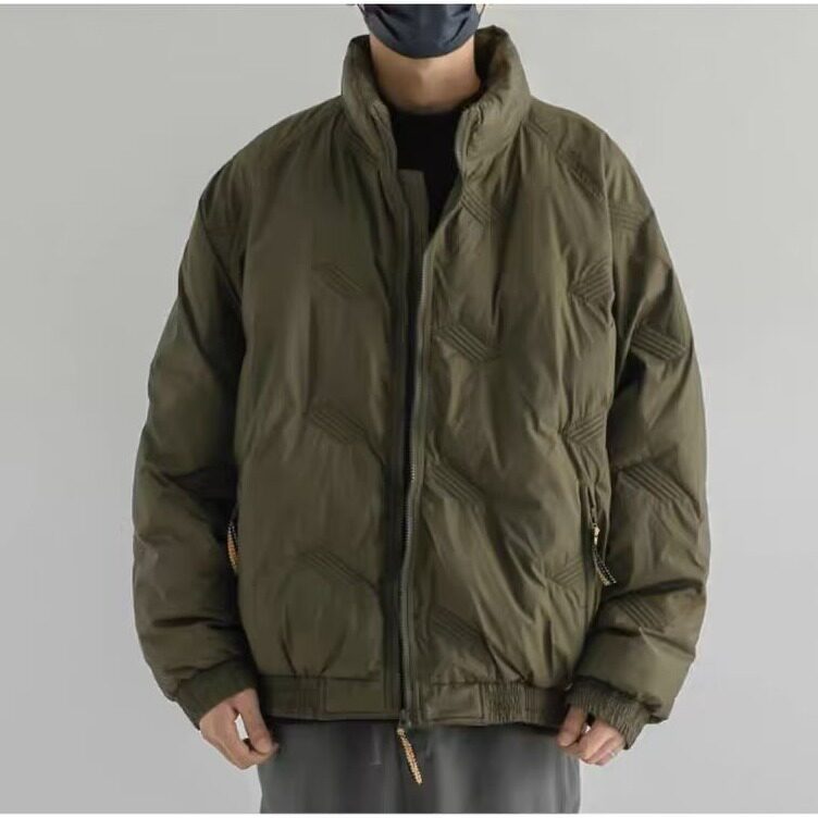 857B美式重磅加厚短款显高棉服男工装外套棒球服情侣款飞行夹克,男装夹克,星座308A-1（原309B-1）