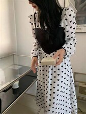 夏季新款波点连衣裙，女装连衣裙，格瑞琪