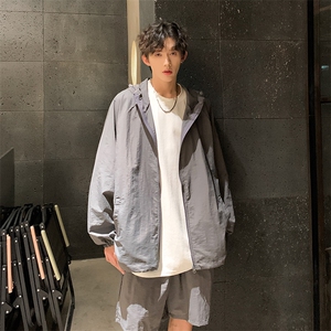 D8870-特P65美式户外防晒衣套装男夏季潮牌宽松防嗮服百搭冲锋衣图片