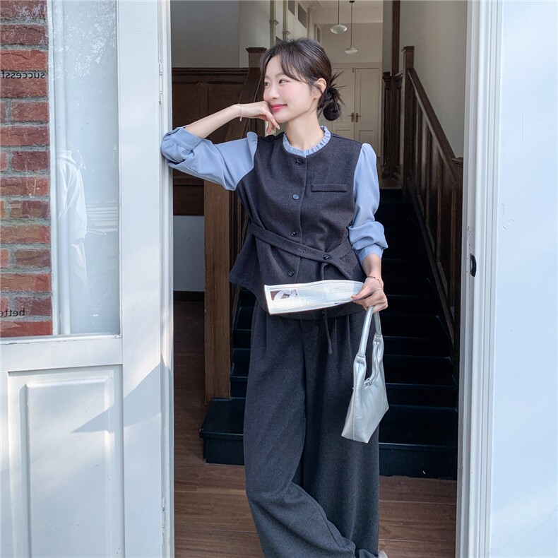 【新款已出货】高品质假两件套2C059-2602P185K298,女装套装/套裙,2C059
