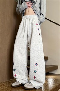XZ616 春季重磅新款扎染美式趣味刺绣休闲长裤 K26002 特P35图片
