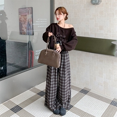 6892-数据款加厚磨毛呢料两件套P185K278，女装套装/套裙，2D034