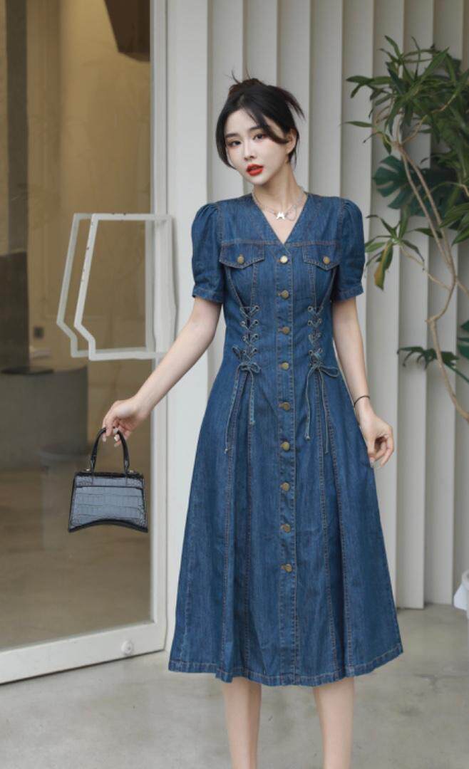 2023超薄料水洗牛仔裙，其它，贻思茗