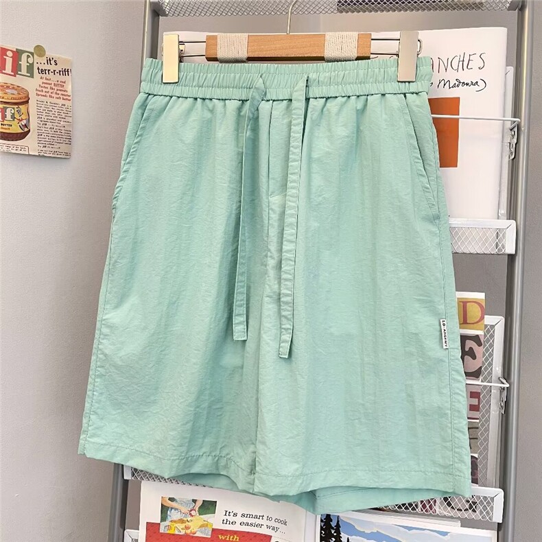 多巴胺短裤男款夏季薄款2024年新款时尚潮流宽松运动休闲五分裤子，男装牛仔裤，星座1013