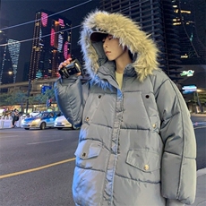 棉服外套男士韩版潮流冬季保暖帅气百搭2024新款ins棉衣MF332-P85，男装棉衣，星座412-2