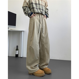直播得物数据款夏季休闲裤子男伐木裤子宽松机能工装裤K10132-P45图片