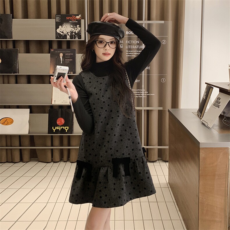 现货2025春装背心连衣裙P125-K178两件套2C167-886-P175-K238,女装连衣裙,2C167
