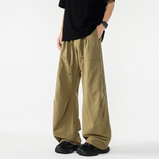 8XL-M日系户外防泼登山裤男直筒束脚休闲裤夏徒步工装裤K9158P68，男装工装外套，电商D206-1
