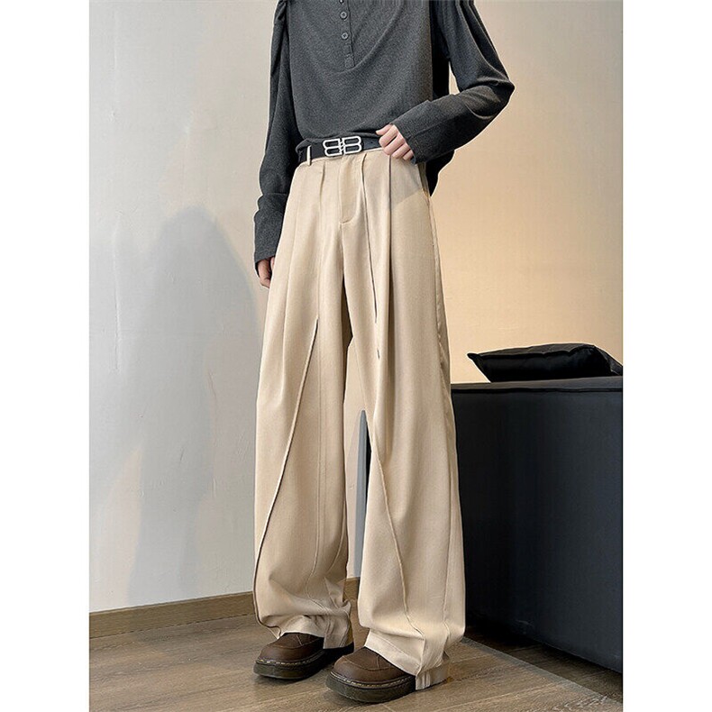 2025夏季新款内景大码不规则拼接西裤M-5XLHK25245-特P35，男装休闲裤，电商A022