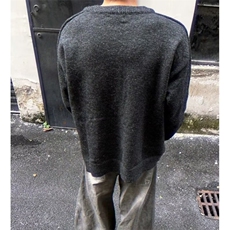 ins有一定厚度时髦交叉设计感V领长袖毛衣打底针织衫女秋冬百搭，男装T恤，星座506A