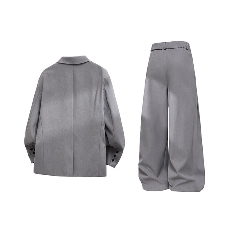 韩版休闲西装套装外套高级痞帅宽松韩版西服外套西裤整套搭配P135,男装西服套装,电商B319