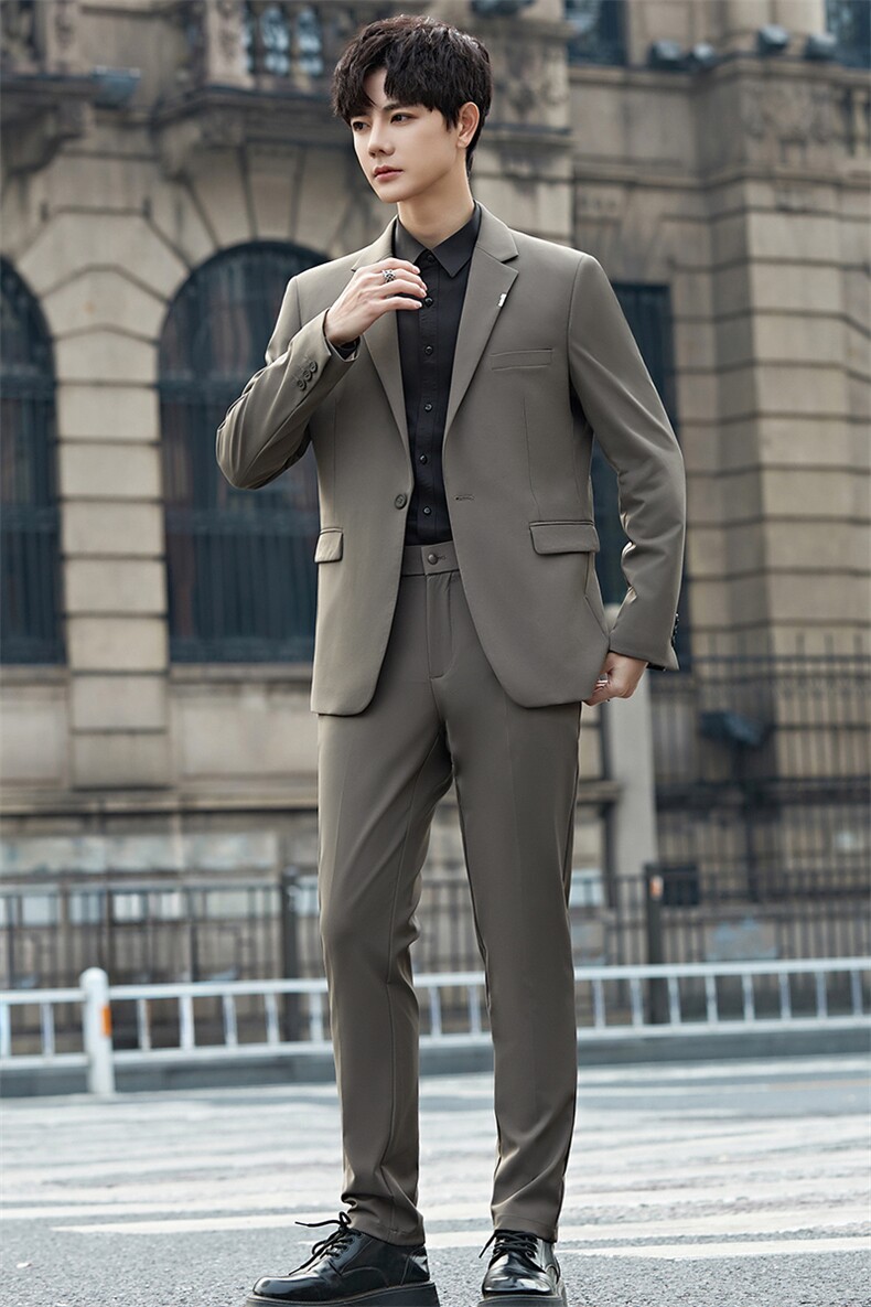 2025春秋男商务正装礼服西服时尚休闲西装两件套A355-5582-P235,男装西服,电商A355（原A415）