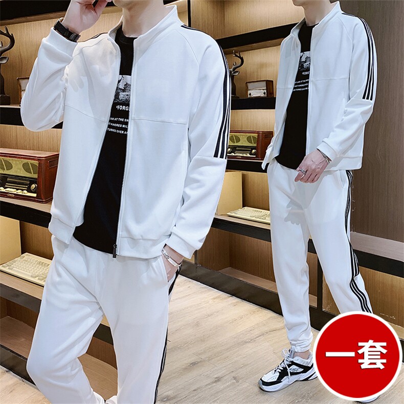 秋季套装男休闲运动套装bf宽松港风潮男两件套T2909，男装套装，星座1113