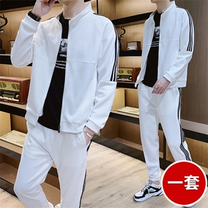 秋季套装男休闲运动套装bf宽松港风潮男两件套T2909图片