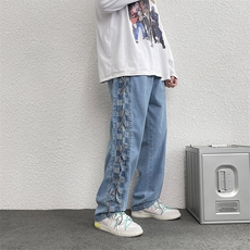 牛仔裤男宽松直筒裤K7098P47，男装牛仔裤，星座1116-2