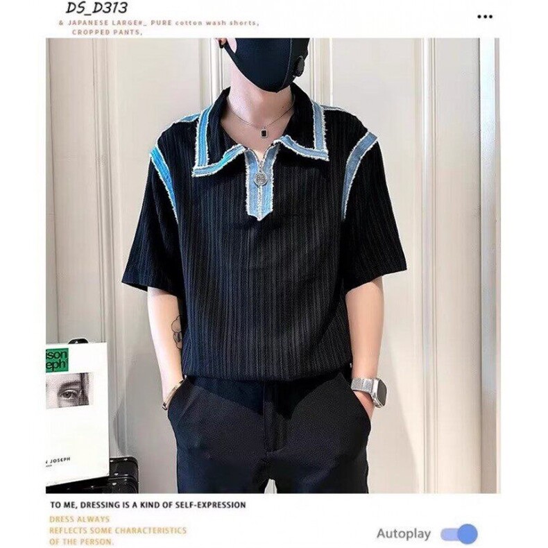 网络图现货夏装新款男设计个性短袖衬衫R22501-P48,男装T恤,星座1005-4