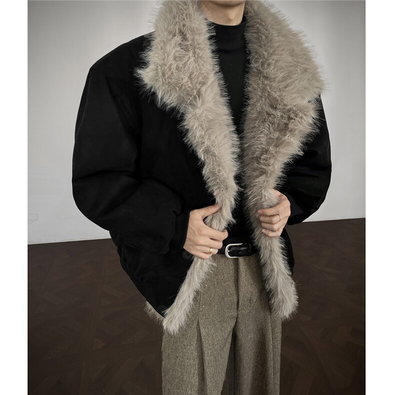 座山雕棉衣夹克外套毛领立领MY1911-特批100,男装夹克,星座910